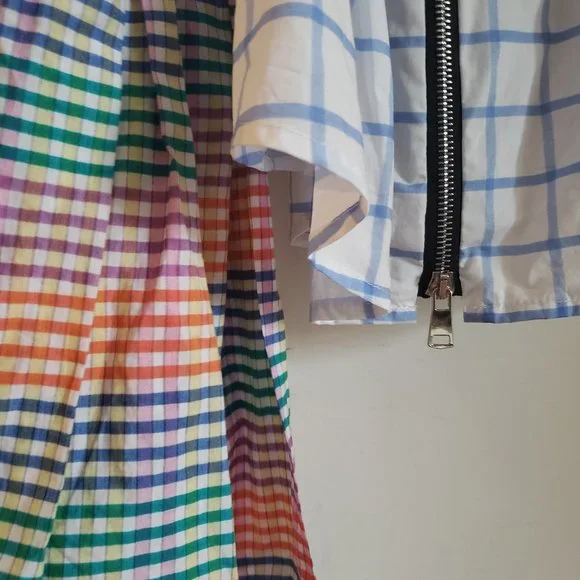 Natasha Zinko Blouse Check Print Corset Wrap Blouse - Picture 11 of 15